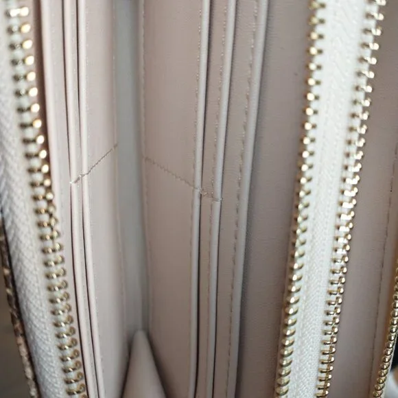 Women's Snake Print Double Zip Wallet - A New Day - Picture 2 of 6